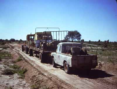 Roadworks on the way to the Simpson